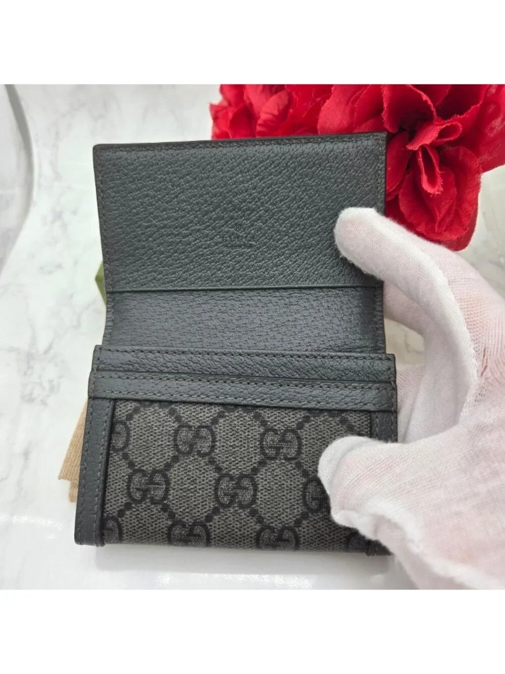★SOLD★ Gucci Business Card Holder Case Ophidia GG - Picture 11 of 14